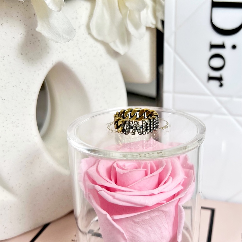 Dior J’Adior Gold and Crystal Ring - Picture 3 of 9